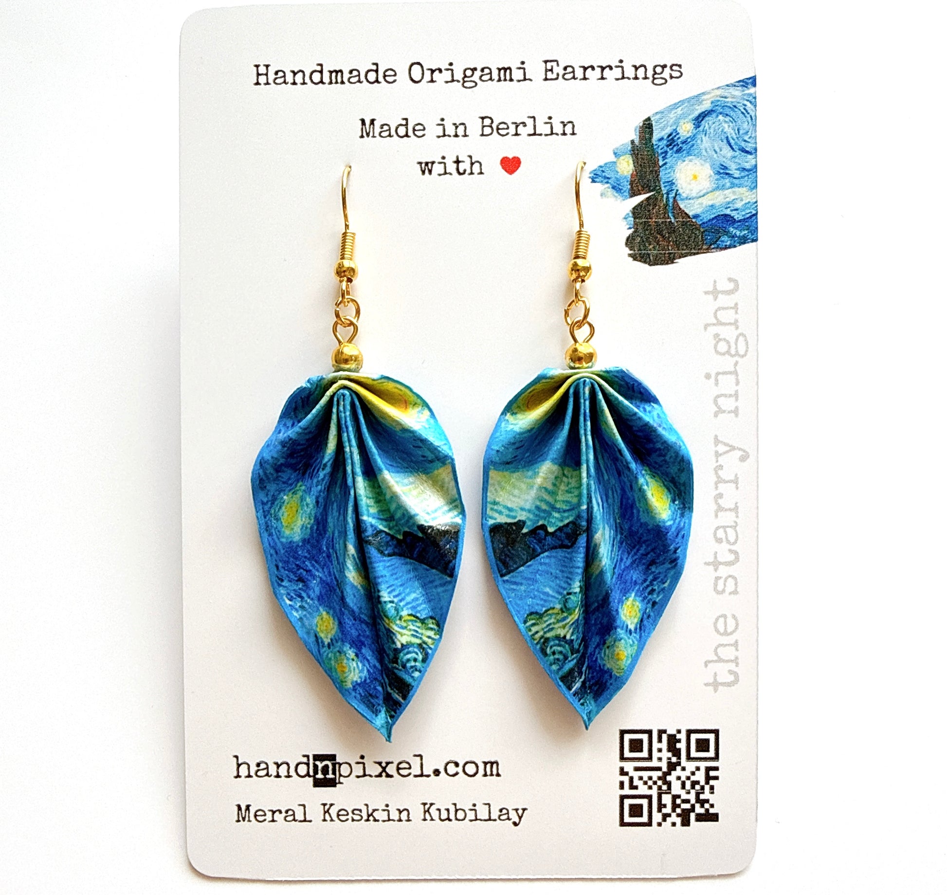 Origami Leaf Earrings