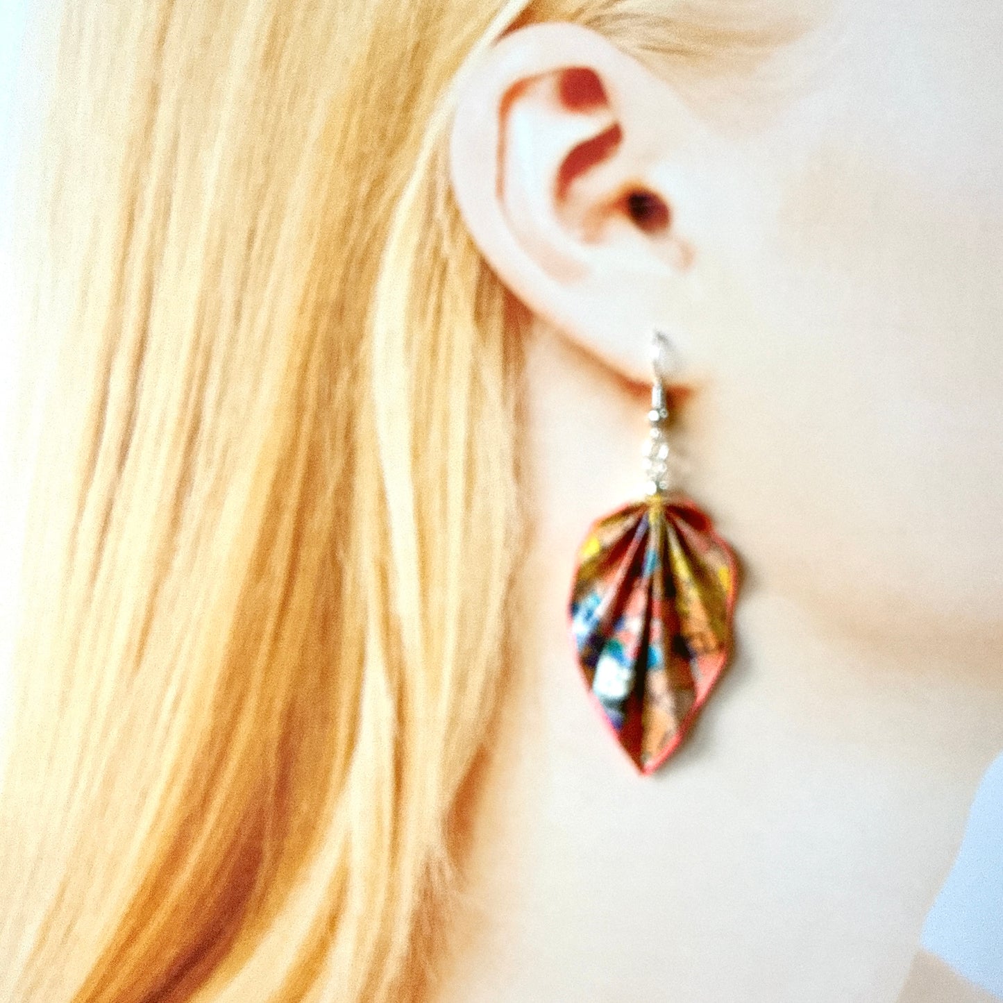 Origami Earrings: Handmade Paper Jewelry Gaudi Mosaic