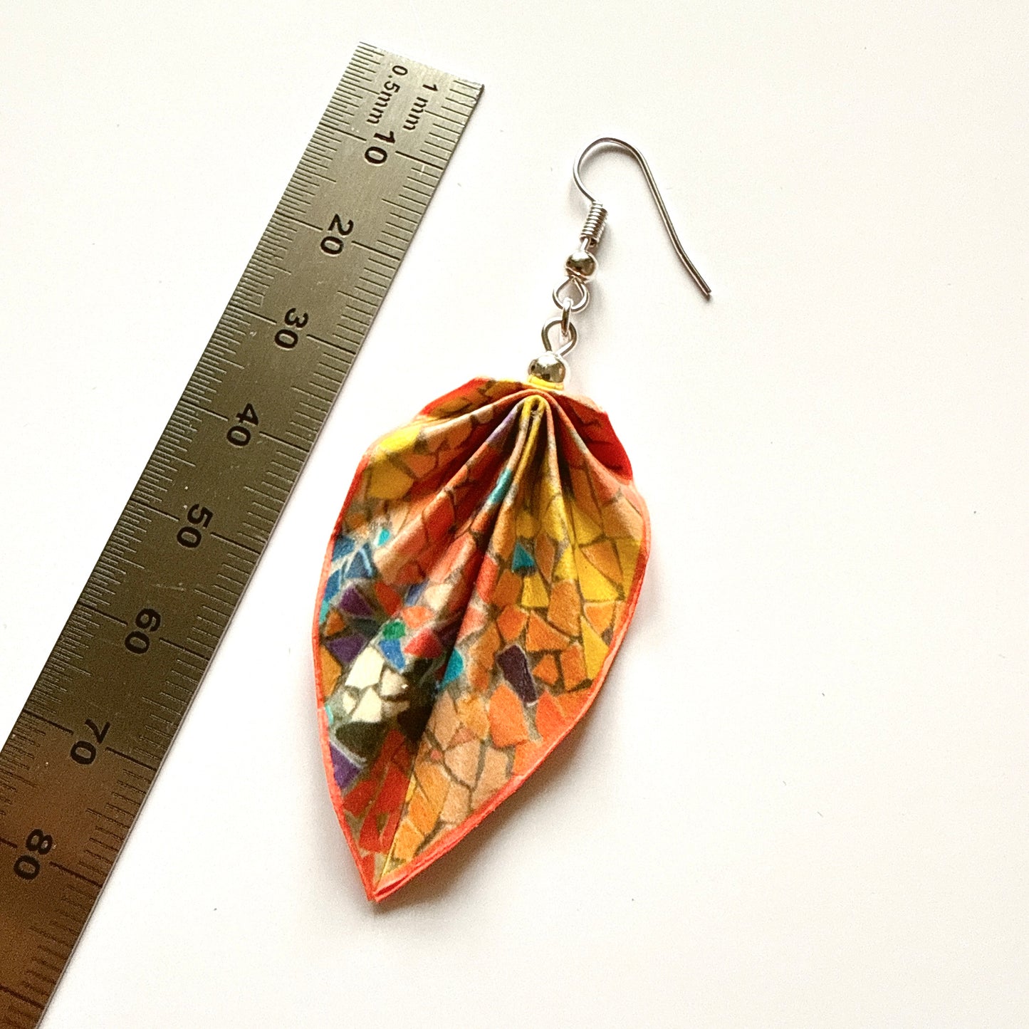 Origami Earrings: Handmade Paper Jewelry Gaudi Mosaic