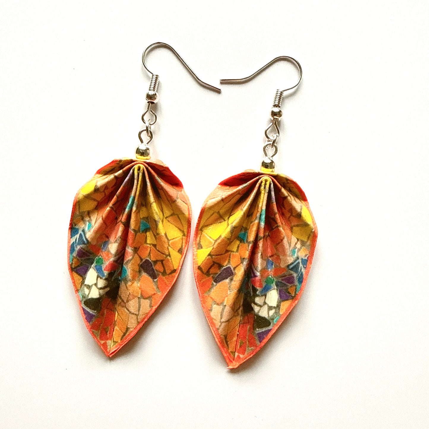Origami Earrings: Handmade Paper Jewelry Gaudi Mosaic