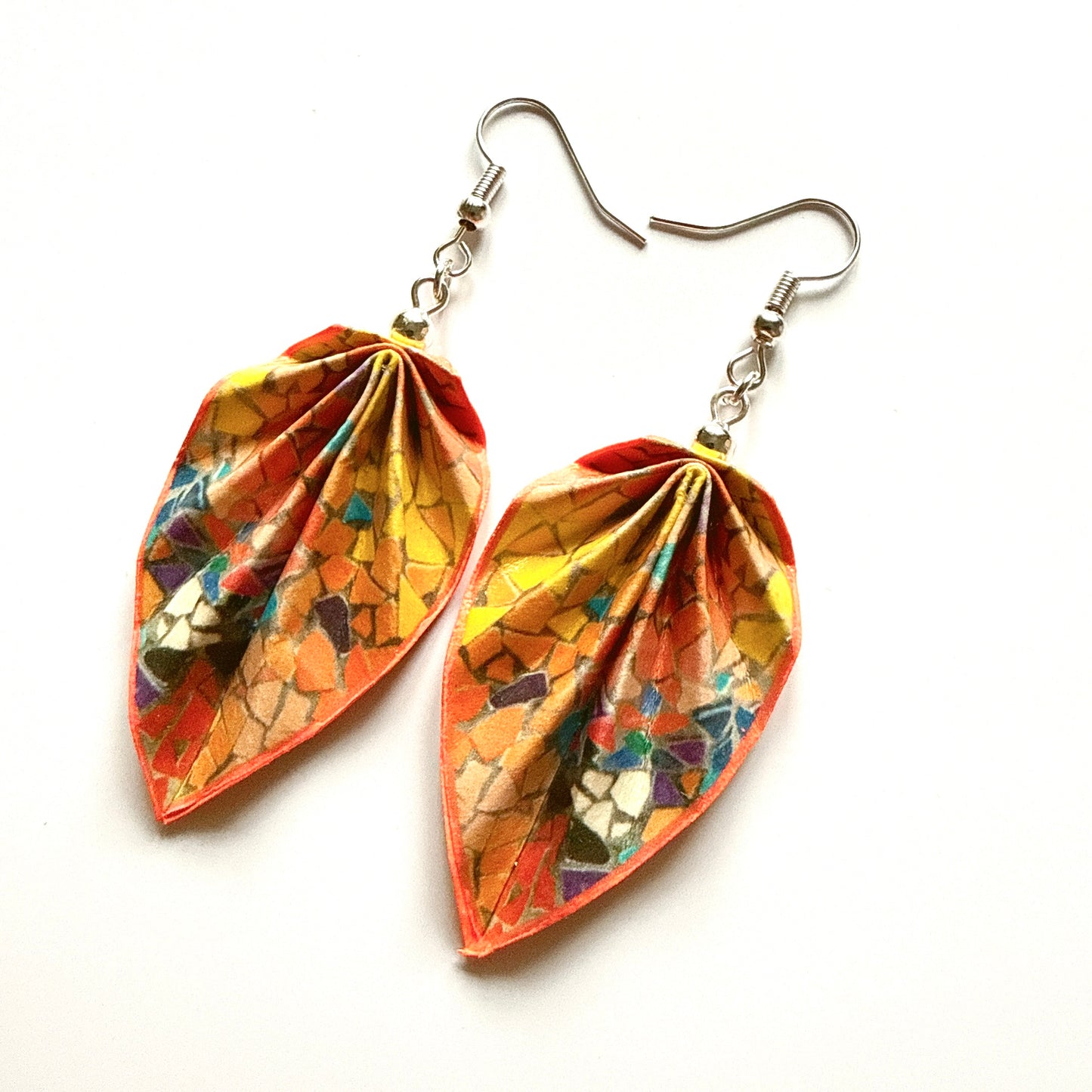 Origami Earrings: Handmade Paper Jewelry Gaudi Mosaic