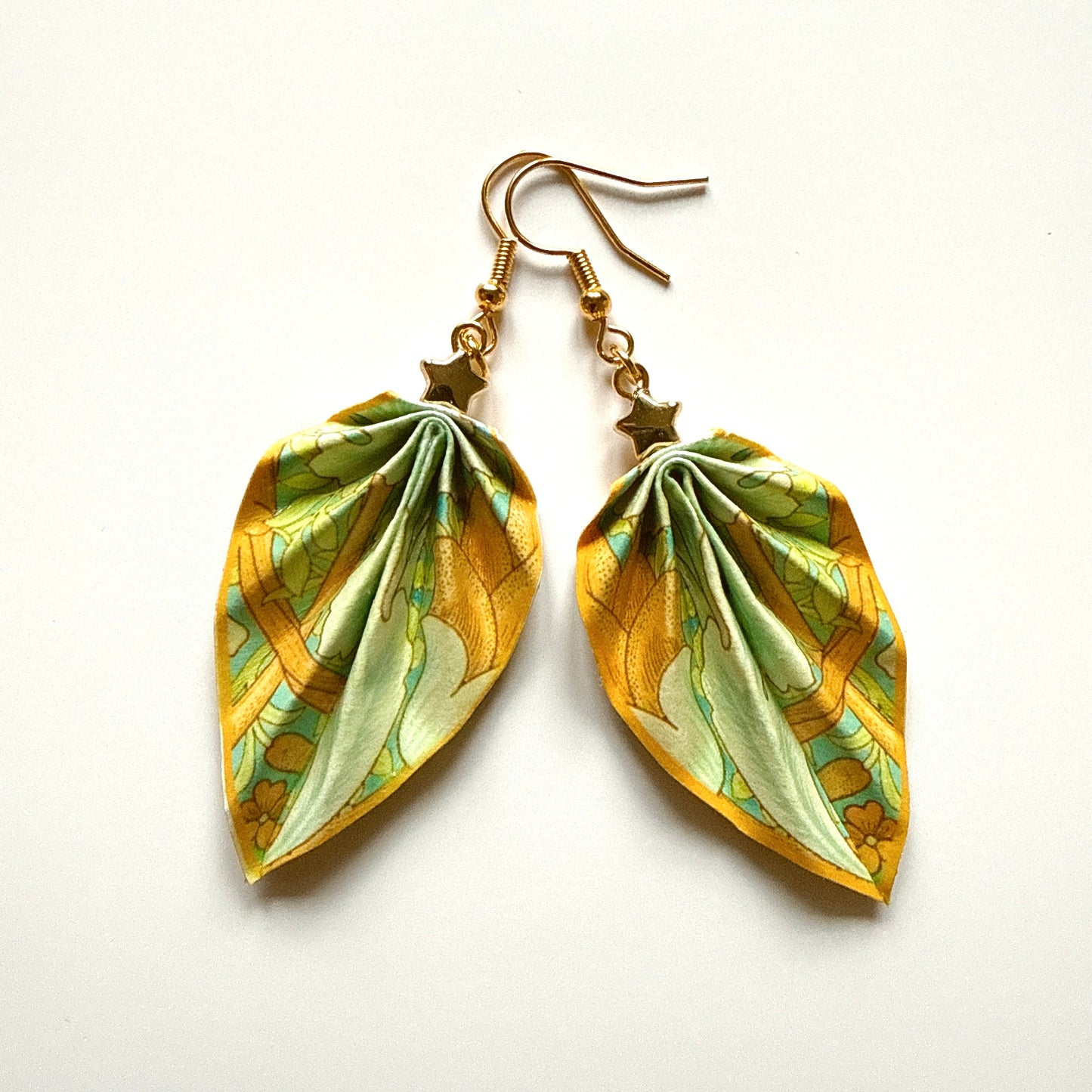 W.Morris St. James (1881) Origami Leaf Earrings