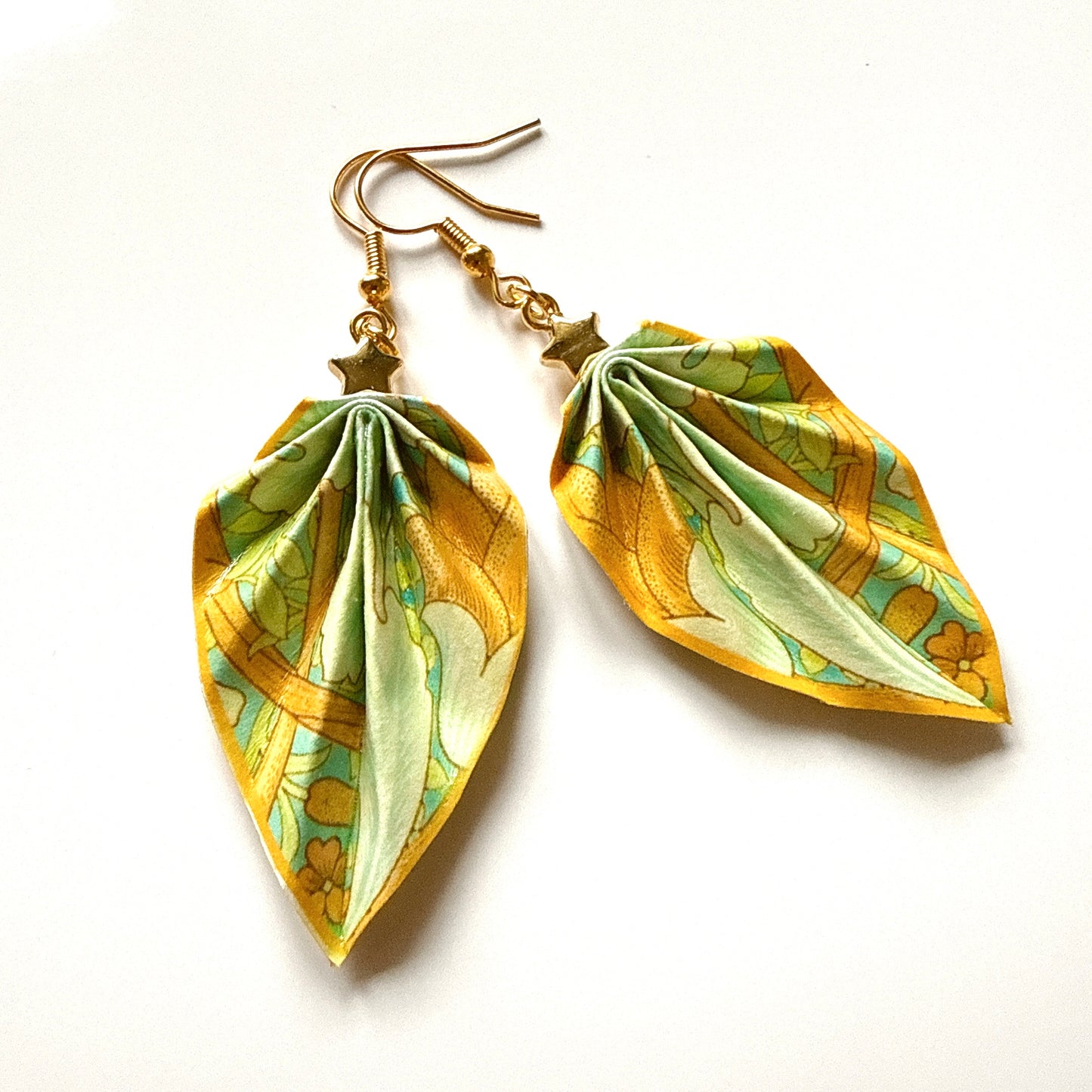 W.Morris St. James (1881) Origami Leaf Earrings