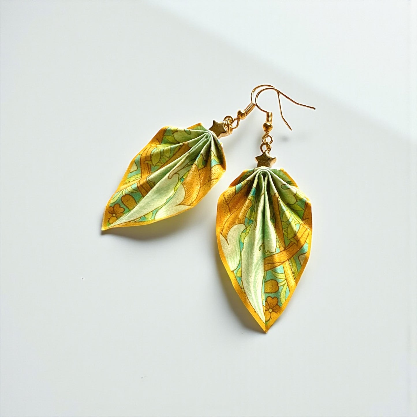 W.Morris St. James (1881) Origami Leaf Earrings